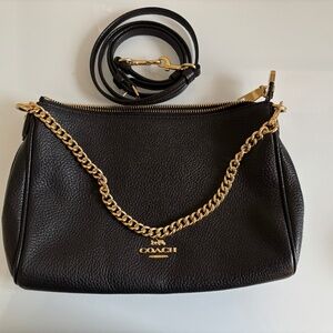Coach black clutch/shoulder bag